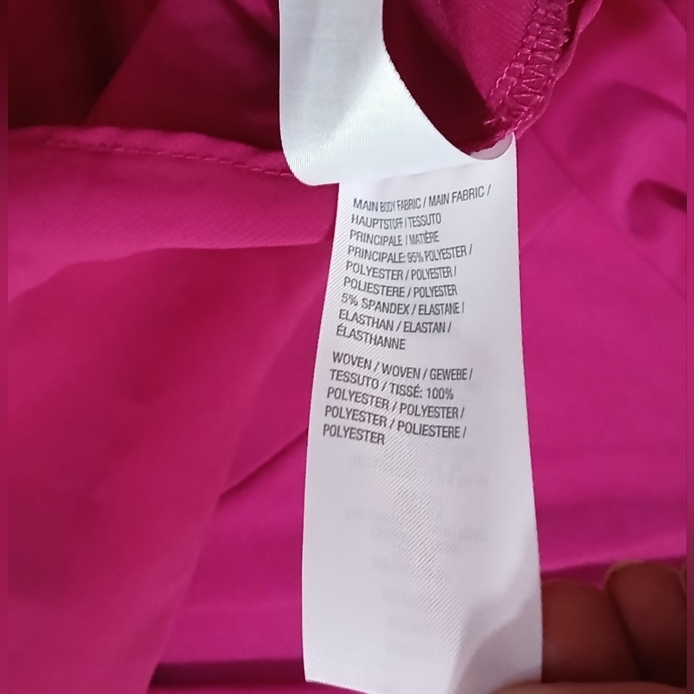 Susan Graver 1X Rasperry Tunic Blouse - Picture 5 of 5